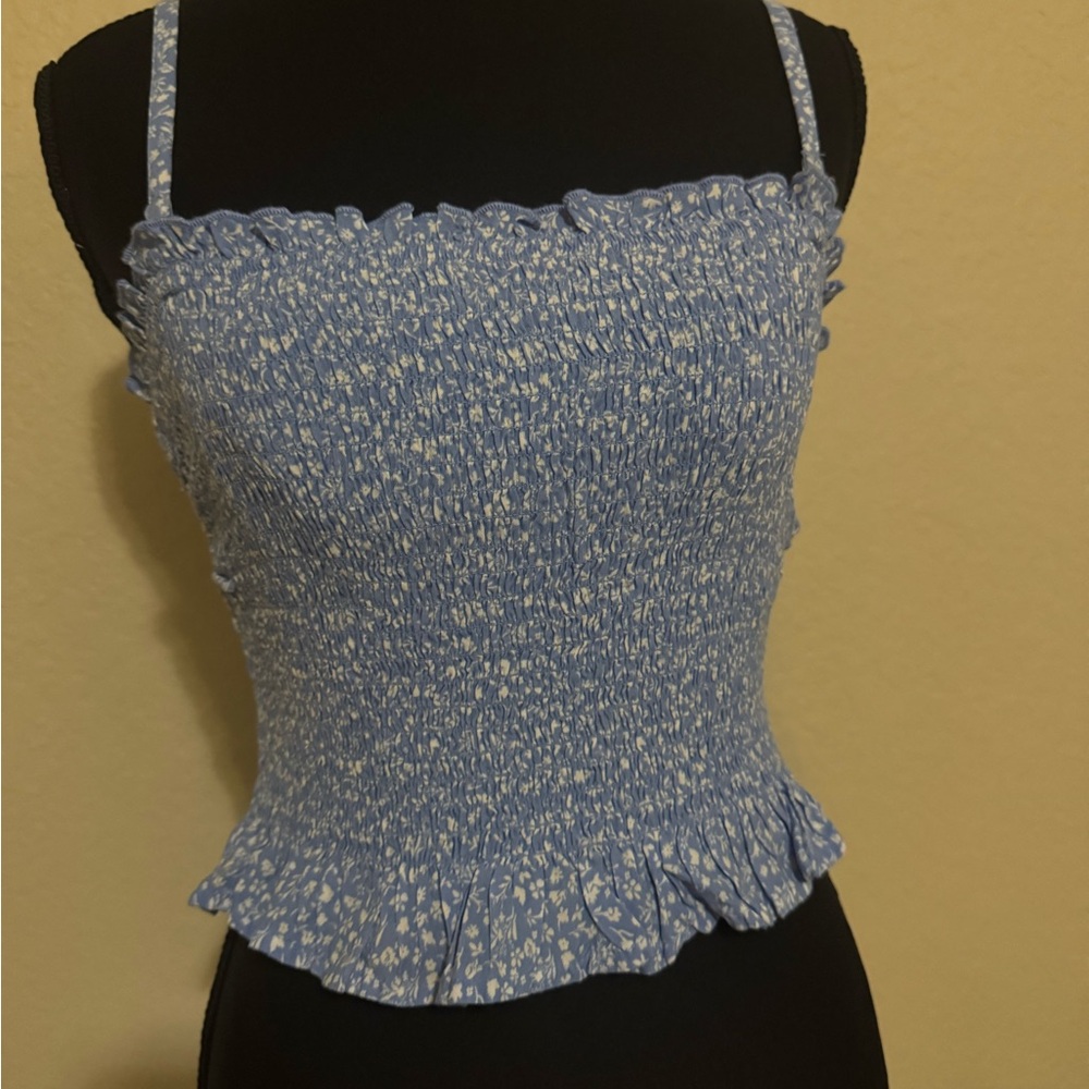 Hollister Light Blue Floral Camisole